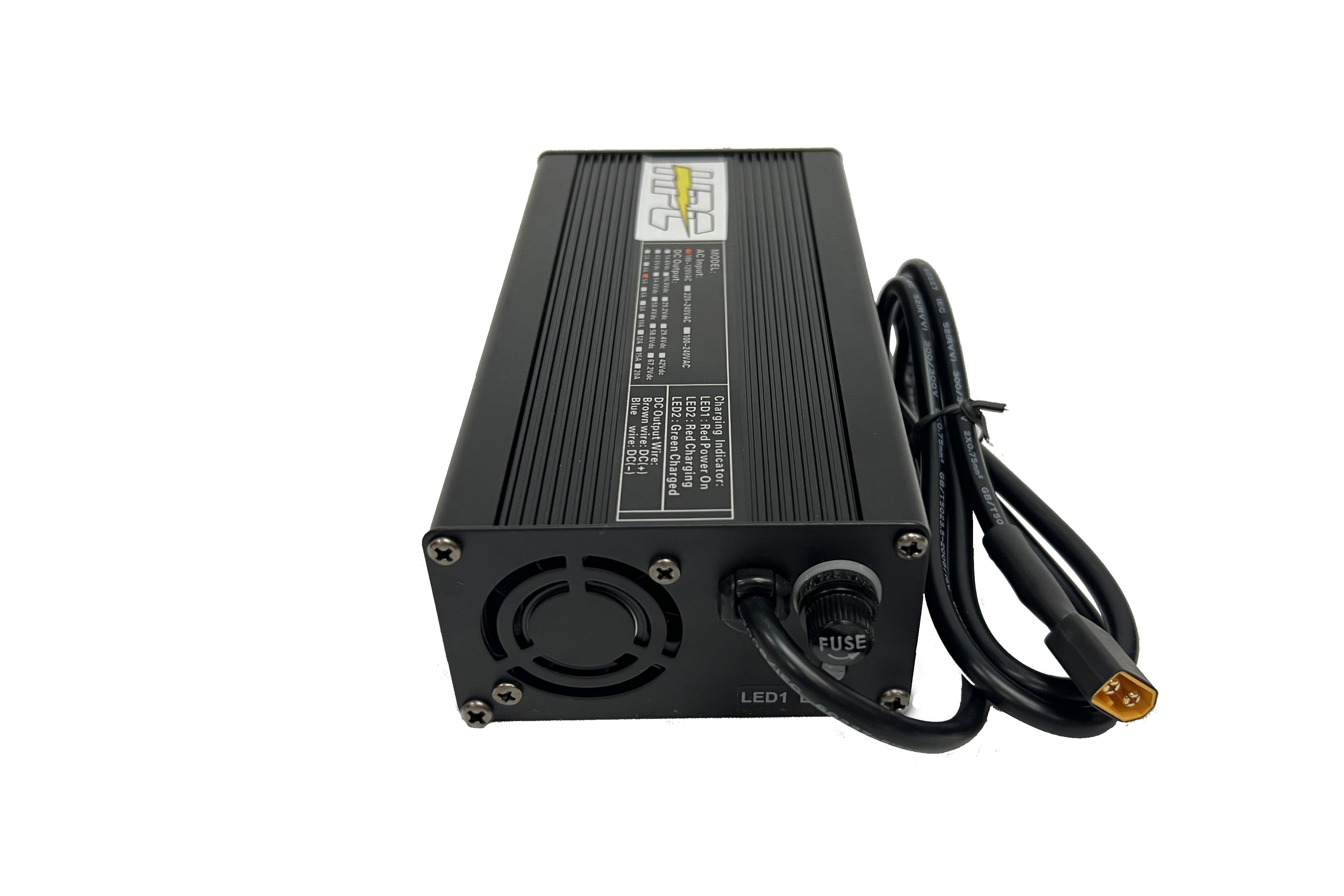 63V 17S Intelligent Lithium Smart Charger (71.4V Output) Hi Power Cycles
