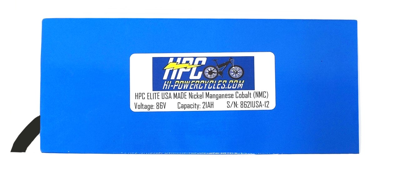 NEW! 86V 21Ah ELITE USA MADE Battery System Hi Power Cycles
