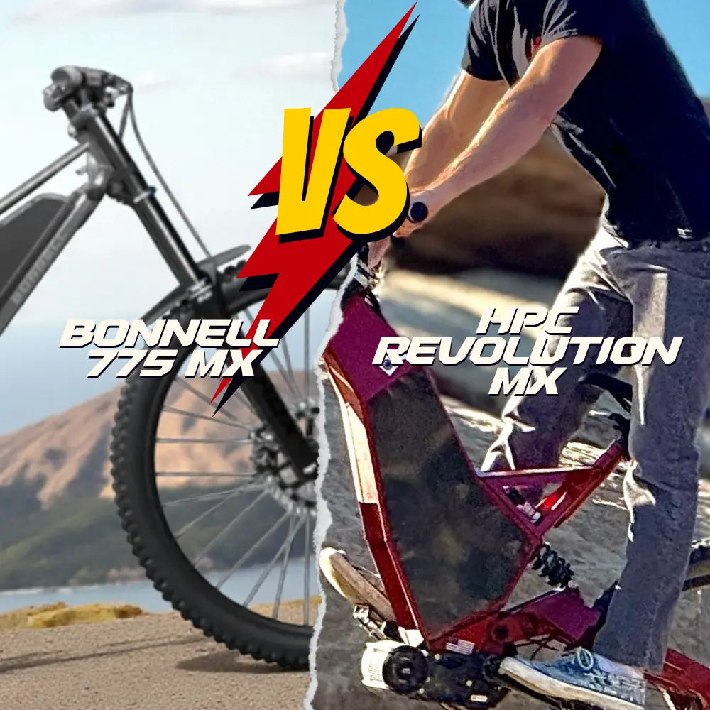 bonnell 775 mx and HPC Revolution MX Pro Downhill E-Bike Comparison