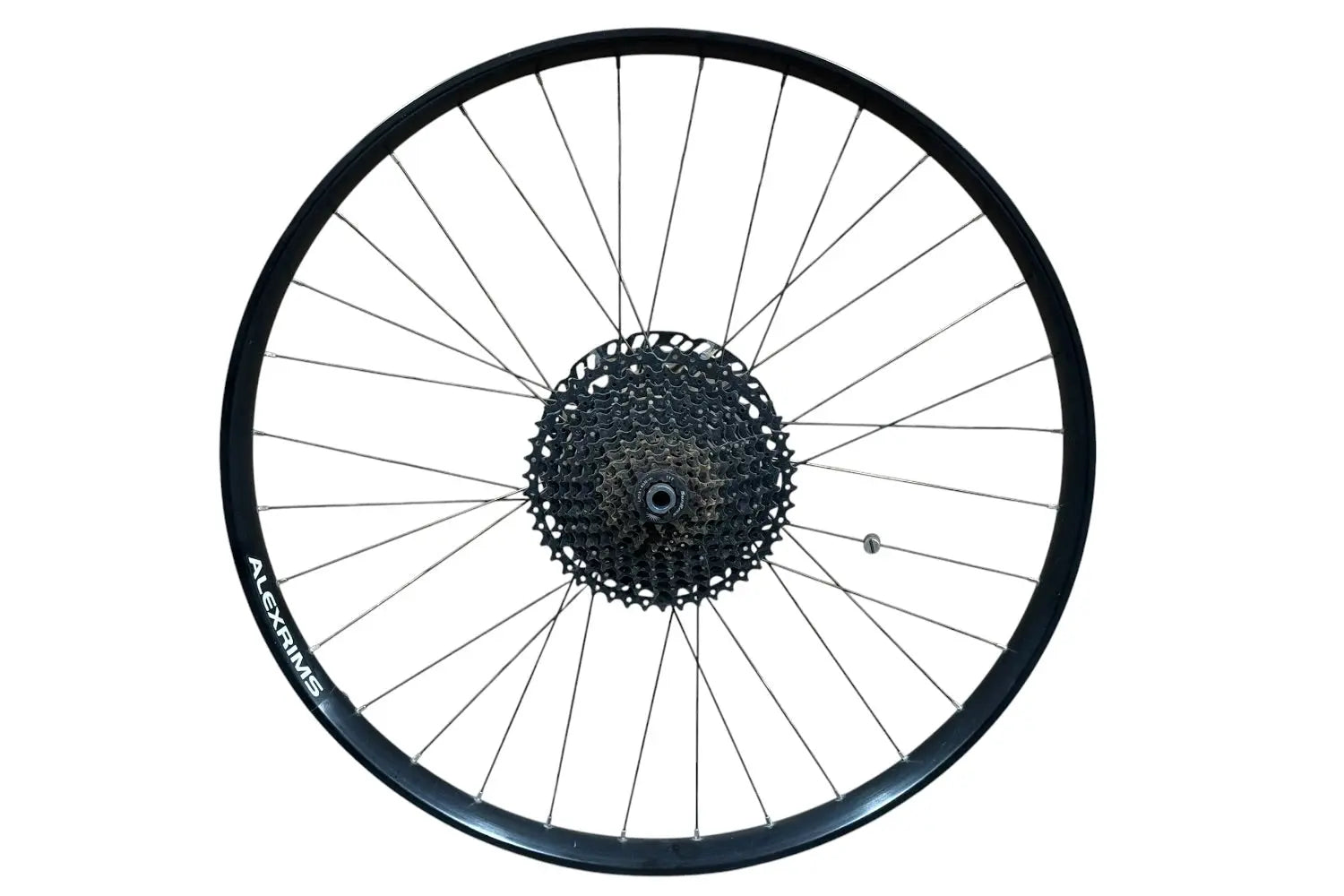 Hand-built 27.5+ rear wheel for HPC Scout – Alex MD40 rim, SRAM 716 Boost hub – Hi Power Cycles