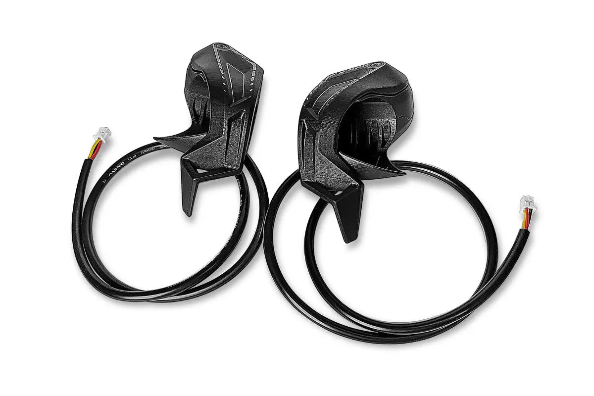 Nucular Ergonomic Thumb Throttle, left and right hand pair with PHD 2.0 connector cables